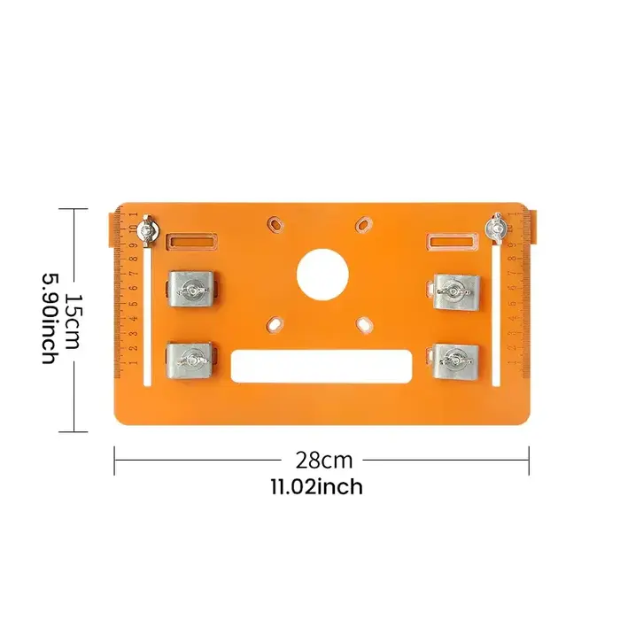Plaque de base de rail de guidage de scie circulaire HI-Q, machine de découpe réglable, rail de guid