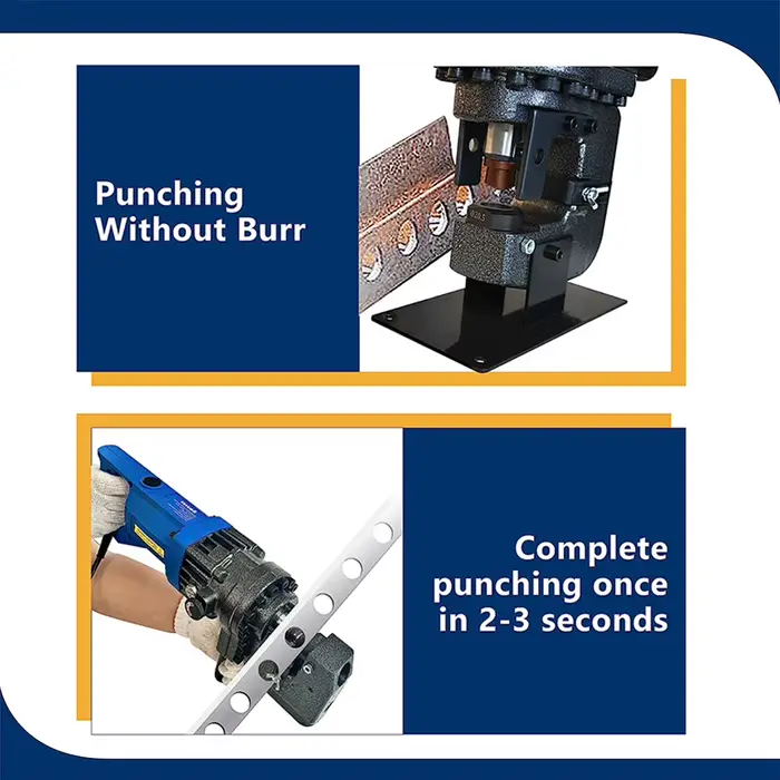 Machine de poinçonnage électrique portable pour acier profilé