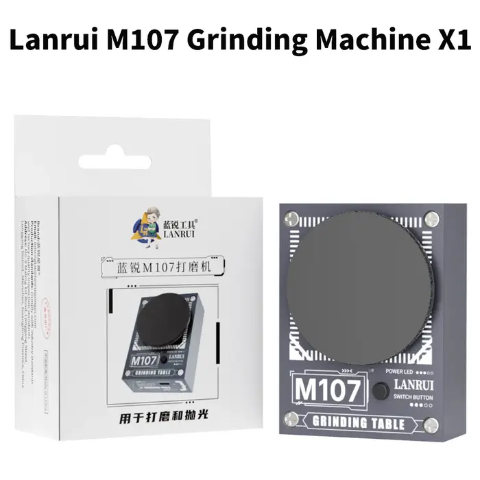 LANRUI M107 Meuleuse multifonction à 6 vitesses avec 4 disques abrasifs interchangeables pour le polissage et la réparation des pinces et des pliers