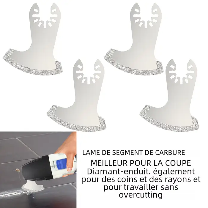 Kit de segments diamantés oscillants