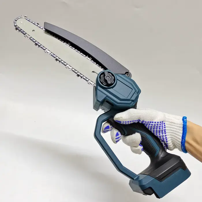 Pour Bosch 18V batterie 8 pouces scie à chaîne tronçonneuse électrique sans brosse taille travail du bois coupe sans fil outils électriques de jardin