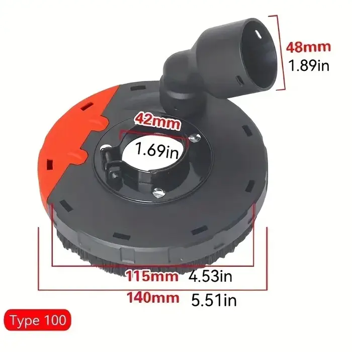 Cache-poussière pour meuleuse d'angle pour le meulage de surfaces
