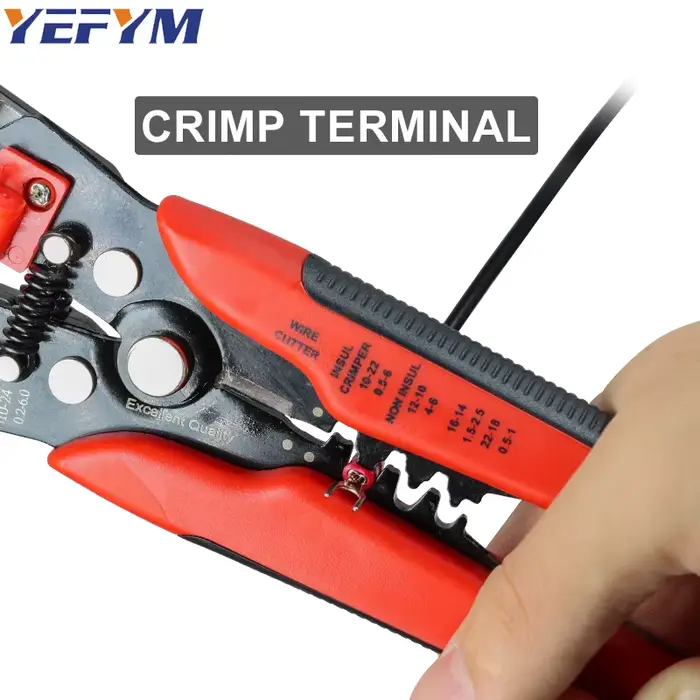 YEFYM YE-1 – pince à dénuder automatique 3 en 1, pince multi-outils, coupe-fil 3 en 1, sertissage de