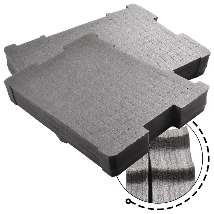 Personnalisez facilement votre stockage d'outils avec l'insertion en mousse DWST88801 adaptée aux boîtes de rangement