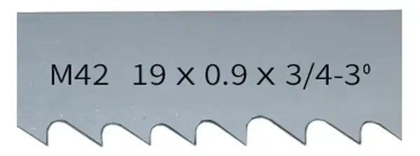 2160 2360 2460 2560 2720 2930mm M42 lames de scie à ruban bi-métal 19x0.9mm lame de scie à ruban cou