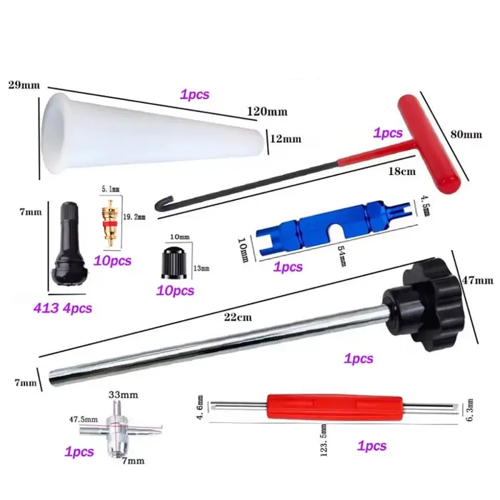 Kit d'outils de changement rapide de valve de pneu
