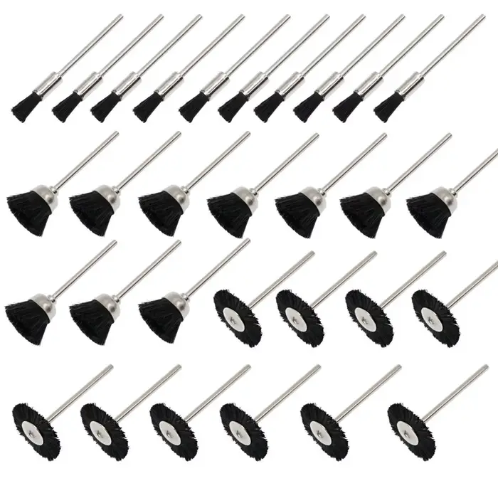 Ensemble de brosses métalliques en Nylon souple