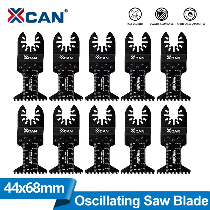 XCAN 1/5/10 lames de scie oscillante de 44 mm en acier à haute teneur en carbone