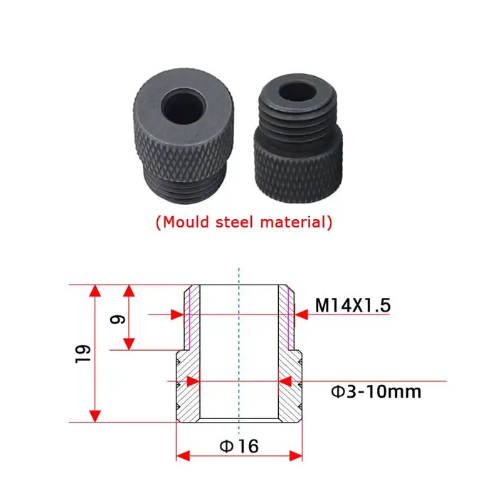 Douille de forage de gabarit de chevilles pour le travail du bois, 6-15mm, trou de poche, manchon de