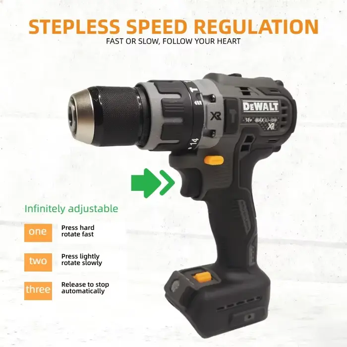 Perceuse-visseuse compacte sans balais DEWALT DCD791 : Outil électrique multifonctionnel sans fil rechargeable (machine uniquement)