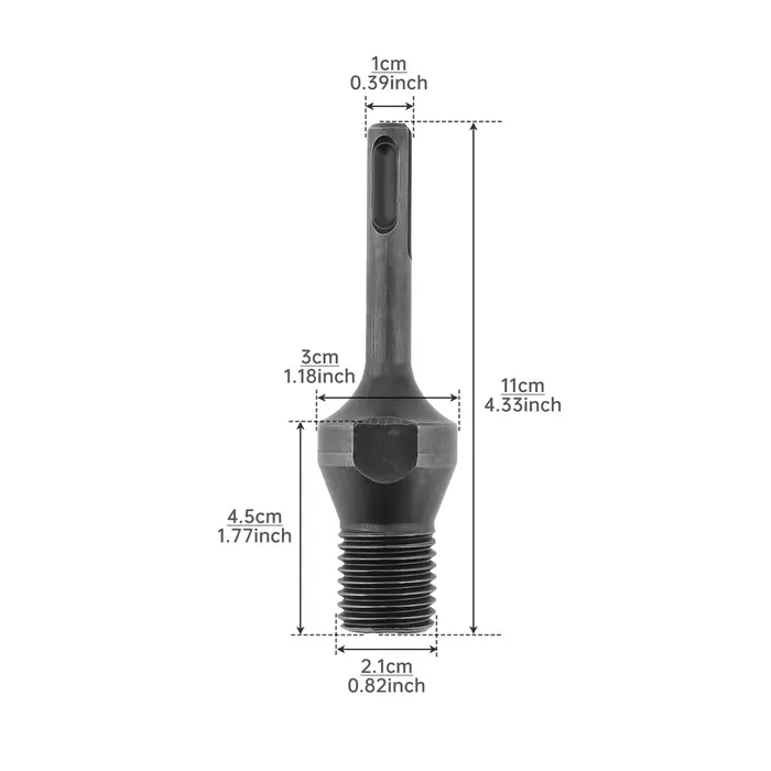Adaptateur de perceuse M22 SDS Plus, embout à noyau de diamant, bielle à poignée ronde pour perceuse électrique de 13mm, convertisseur, outil adaptateur de foret