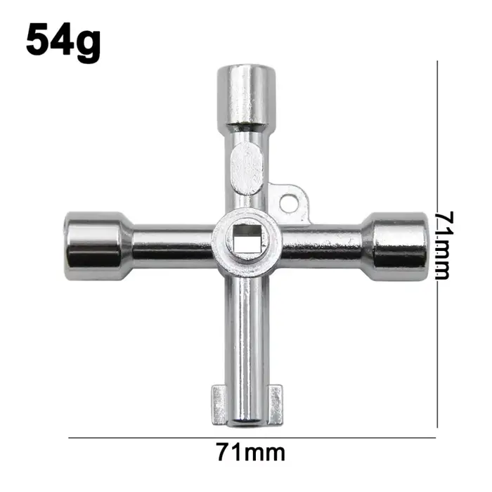 Tournevis multifonctionnel 4-en-1 portable en argent