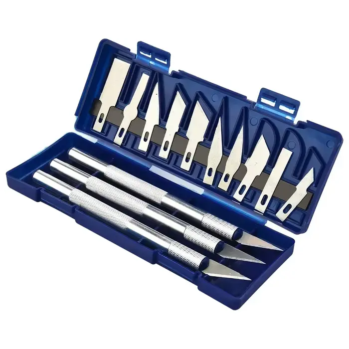 Kit de 13 outils de précision Exacto pour découpe de papier, sculpture, bricolage, réparation, artis