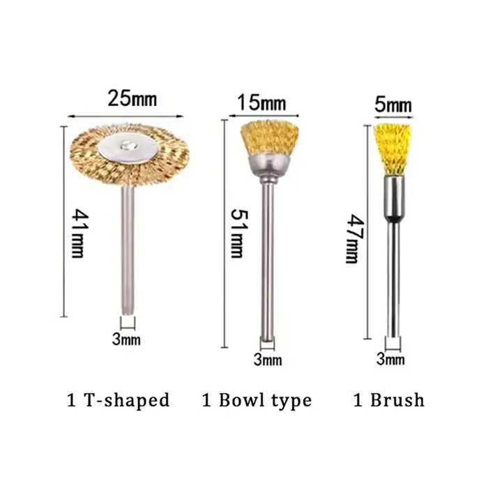 Ensemble de Mini brosses métalliques