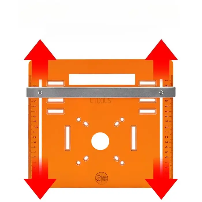 Plaque de base pour scie circulaire 90 ° Plat 45 ° Machine de découpage de découpe Oblique