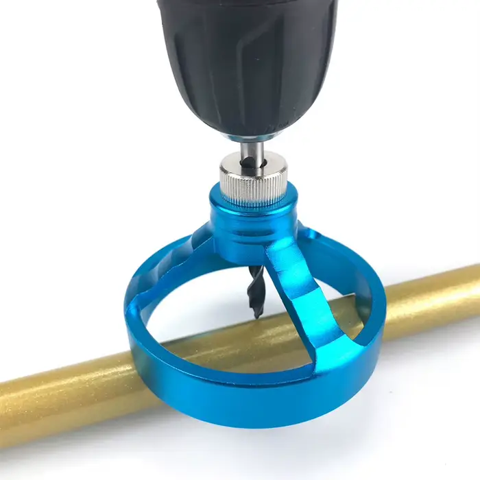 Guide de perçage en alliage d'aluminium résistant à 90mm, 5mm, 6mm, 7mm, 8mm, 9mm, 10mm, foret, perforateur, localisateur, gabarit, trou articulé, ventilé, calcul, outils de travail
