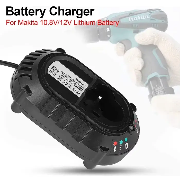 Chargeur pour Makita BL1013 BL1014 10.8V-12V Li-ion Batteries DC10WA perceuse électrique tournevis outils