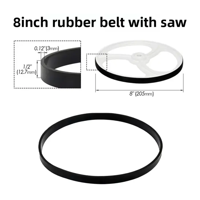 Scie à ruban professionnelle pour le travail du bois, ceinture en caoutchouc de haute qualité, avec 