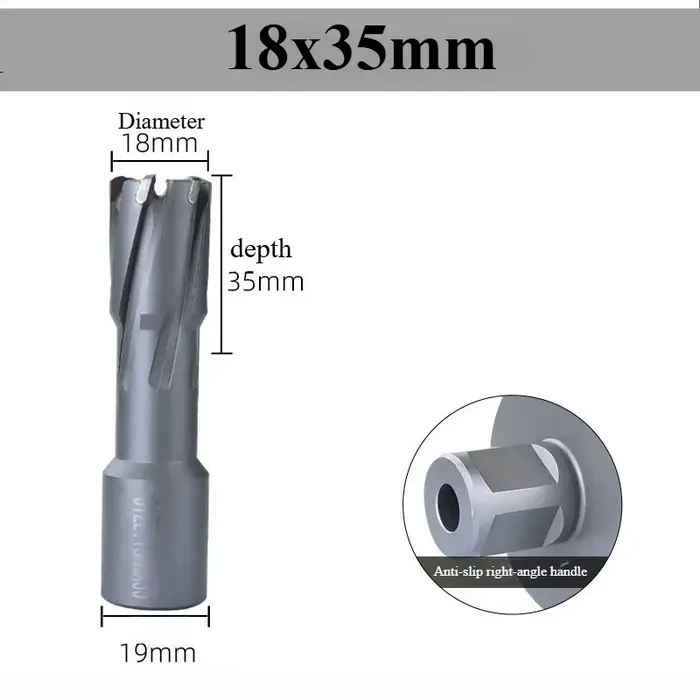 Forets annulaires TCT 12-65 mm × 35 mm