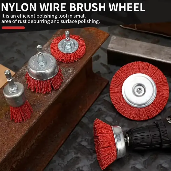 Brosse en nylon abrasive à fil