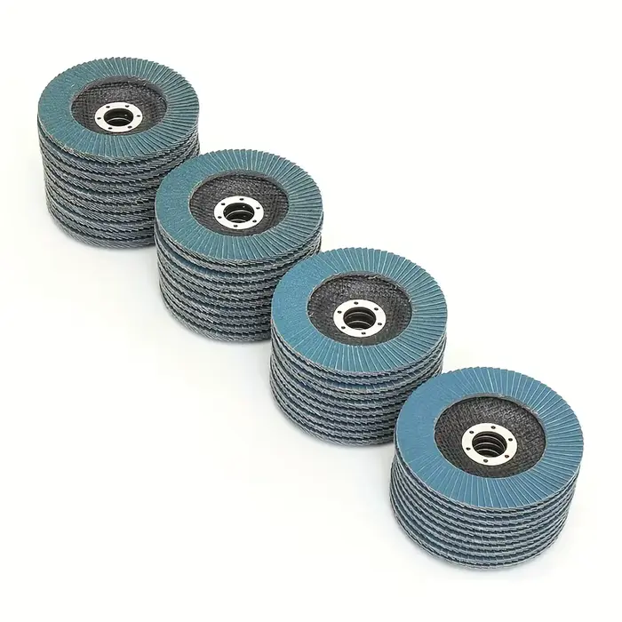 6 disques abrasifs métalliques de 125 mm pour meuleuse d'angle