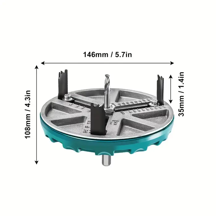 Outil de scie cloche ronde réglable, scie cloche réglable diamètre 45mm-130mm outils de travail du b