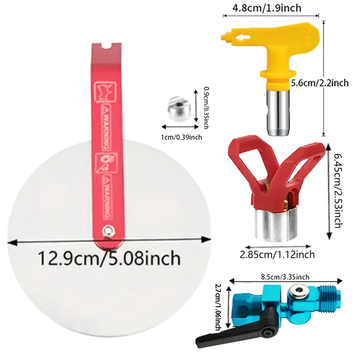 Kit de pulvérisateur de peinture sans air avec embouts 311/315 et perche d'extension de 20 cm