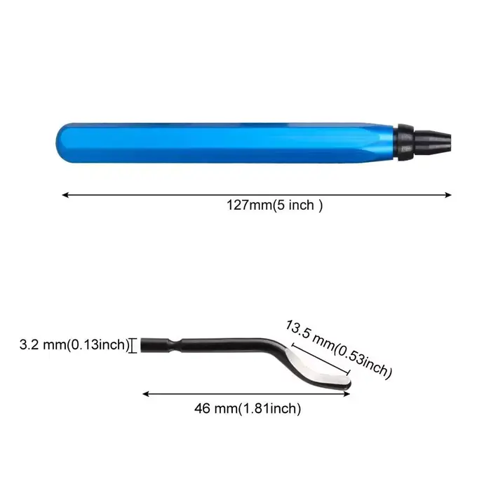 Coupe-burrs métalliques multi-usages robustes 360 ° Outil d'ébavurage