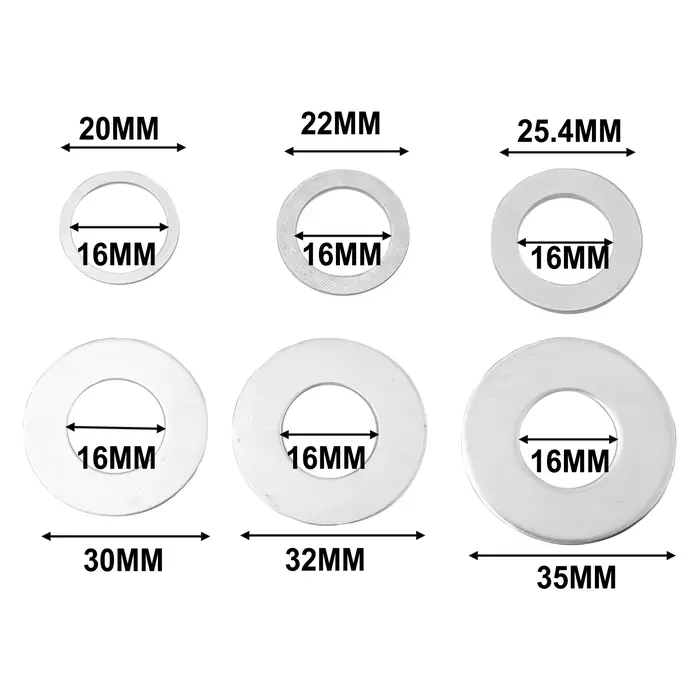 Anneaux de réduction de lame de scie circulaire, anneau de conversion pour lame de scie circulaire,