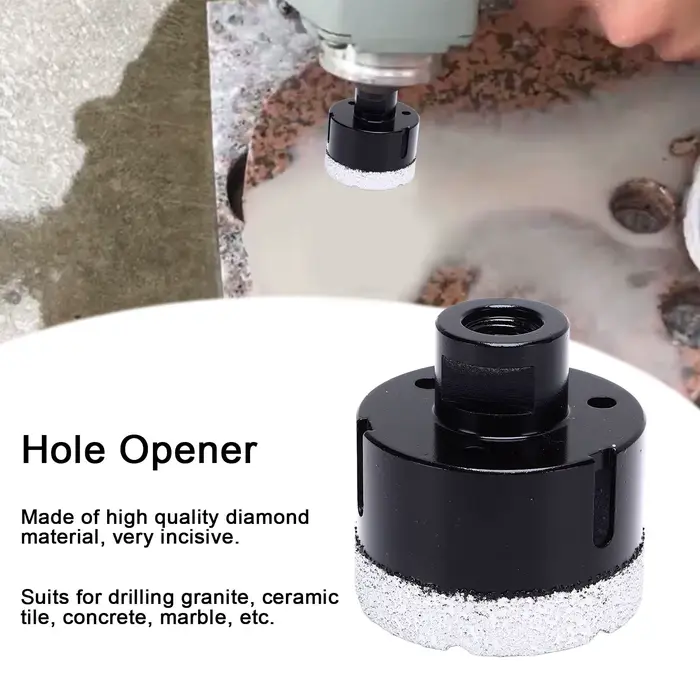 1 pièce, foret diamanté robuste de 60 mm, filetage M14 pour le béton, noir, pour applications de déc