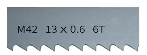 1 pièce Lame de scie à ruban bimétallique M42 de 1/2 pouce, longueurs 1085, 1140, 1300, 1511x13 mm.