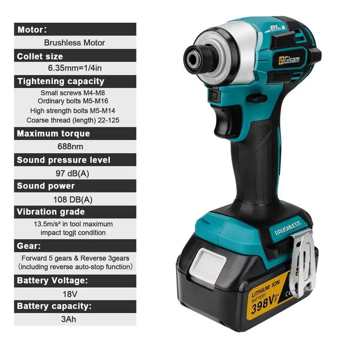 Makita – tournevis électrique sans balais 688N.m