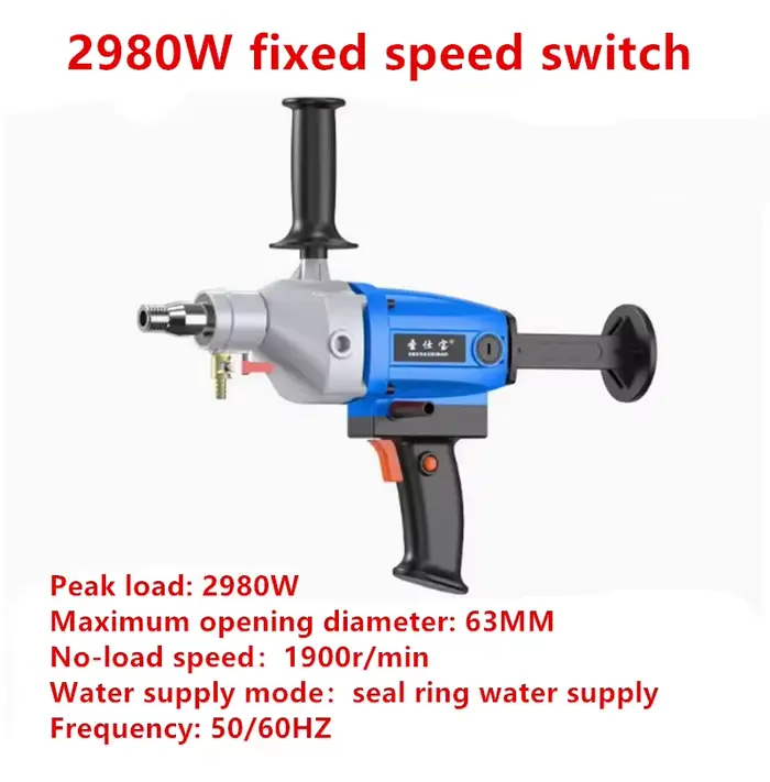 Perceuse à eau 220V diamant 1900W-3200W, perceuse électrique Portable, pompe à eau, ouvre-trou, agit