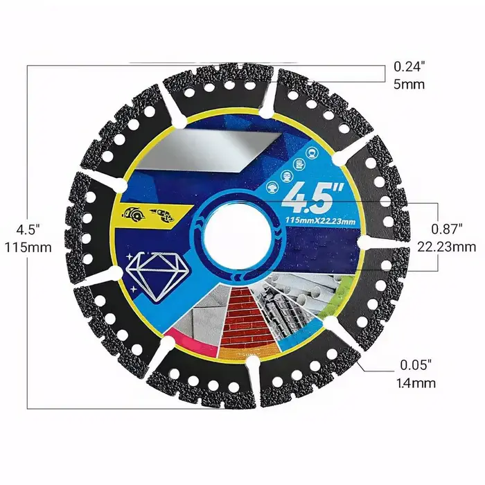 Lot de 3 disques de meulage pour meuleuse d'angle de 4,5 pouces, outils de meulage robustes pour car