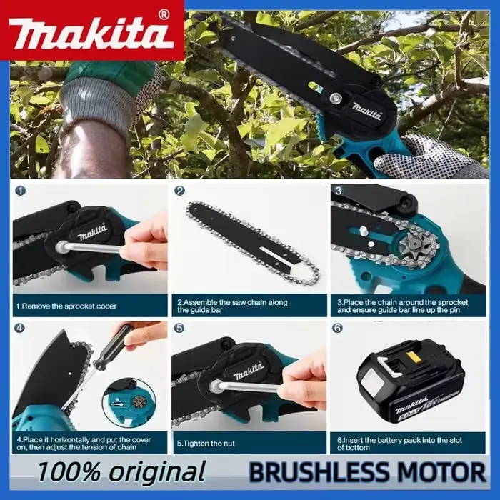 Scie à chaîne Makita de 6 pouces