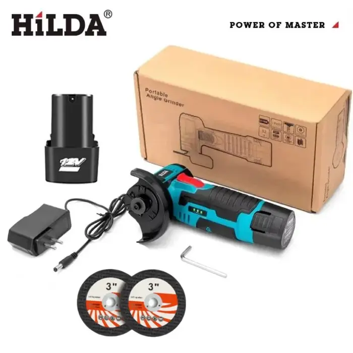 HILDA 12V meuleuse d'angle charge outil de meulage pour le polissage