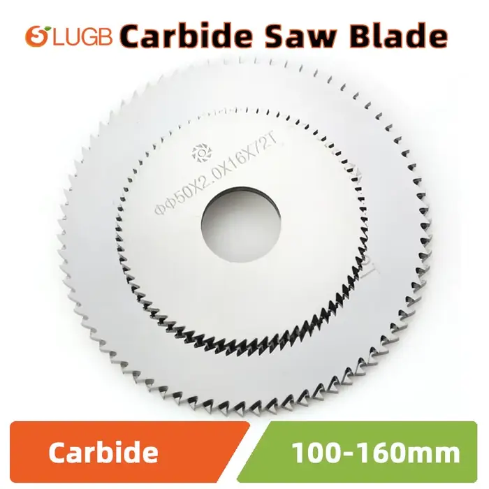 Lame de scie circulaire en carbure solide SLUGB 110/125/150/160 mm pour le fraisage de l'acier au tu