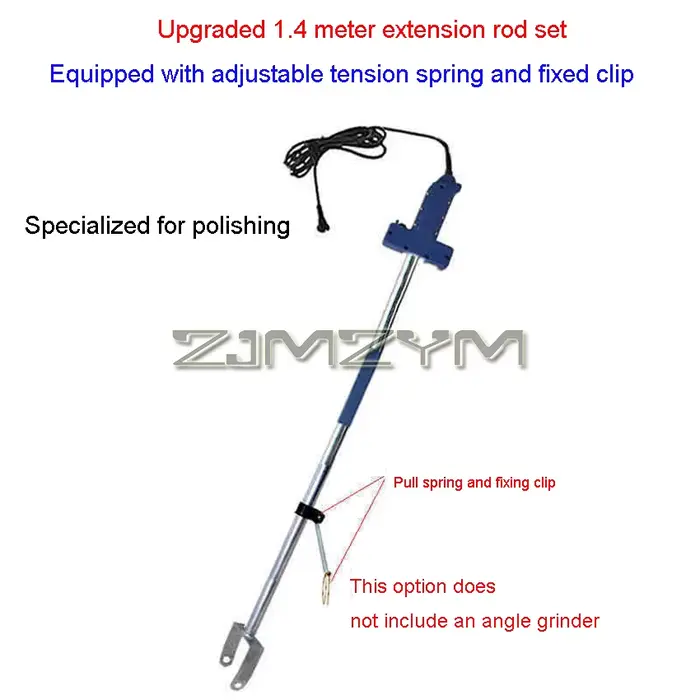 Tige d'extension améliorée pour meuleuse d'angle, 1.4m/1.6m, Support de polissage et de meulage, pot