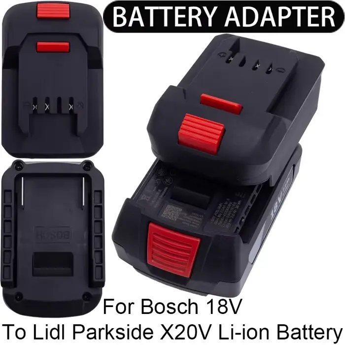 Adaptateur de batterie pour Bosch 18V à Lidl Parkside X20V