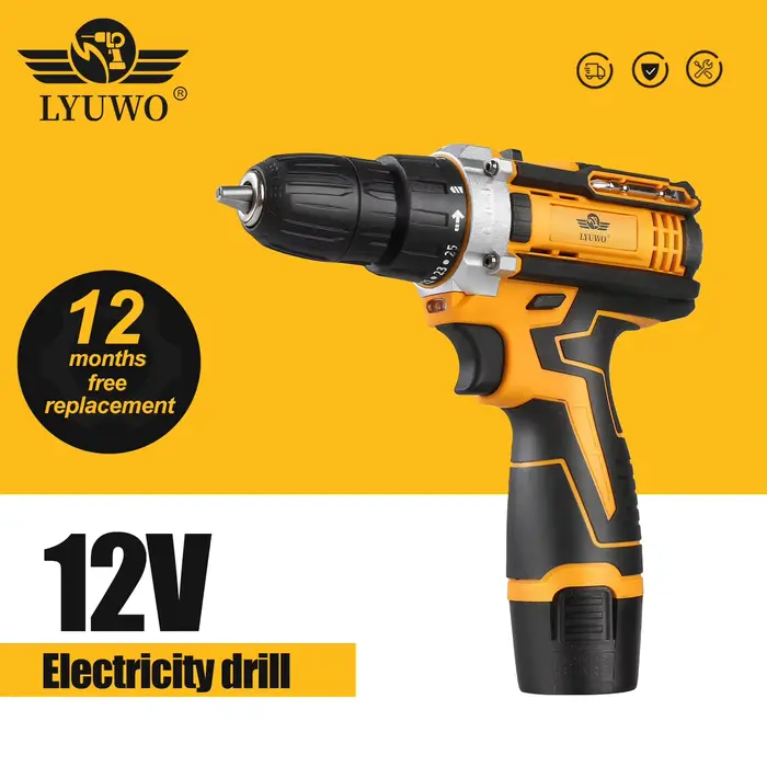 LYUWO12V perceuse électrique sans fil tournevis