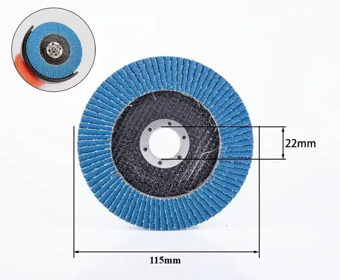 Disques à lamelles métalliques 115/125 mm pour meuleuse d'angle, lames de meuleuse d'angle, disques 