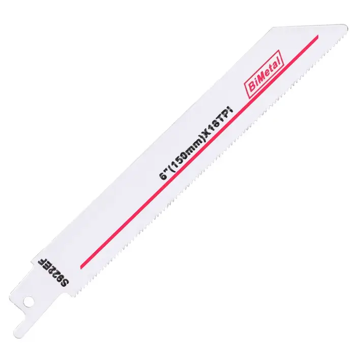 Lame de Scie Sabre S922EF 18TPI BIM, 150mm, 6 en Vrac, pour Ministres le Bois, le Plastique, les Tuy