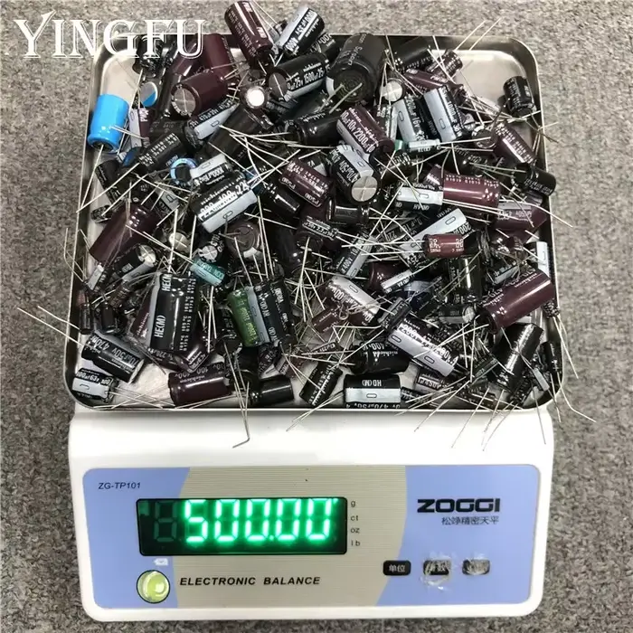 Condensateur électrolytique mixte 500 gramme/lot, vente pour bricolage, réparation d'amoureux, paque