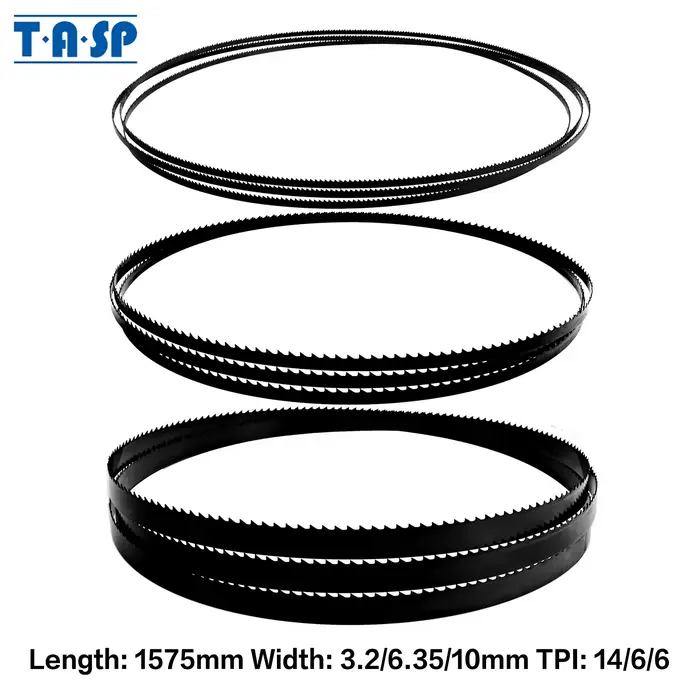 TASP Lot de 3 lames de scie à ruban de 1575 mm