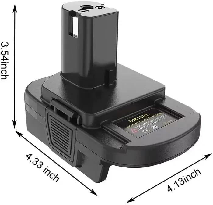 Adaptateur de batterie DM18RL pour Dewalt pour Milwaukee