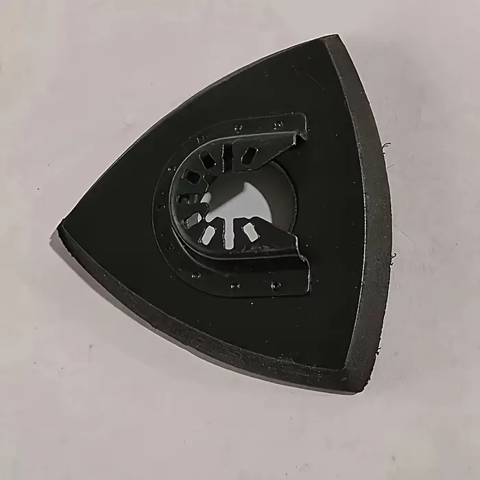 2/4 pièces Patins de ponçage triangulaires à fixation rapide pour outil oscillant