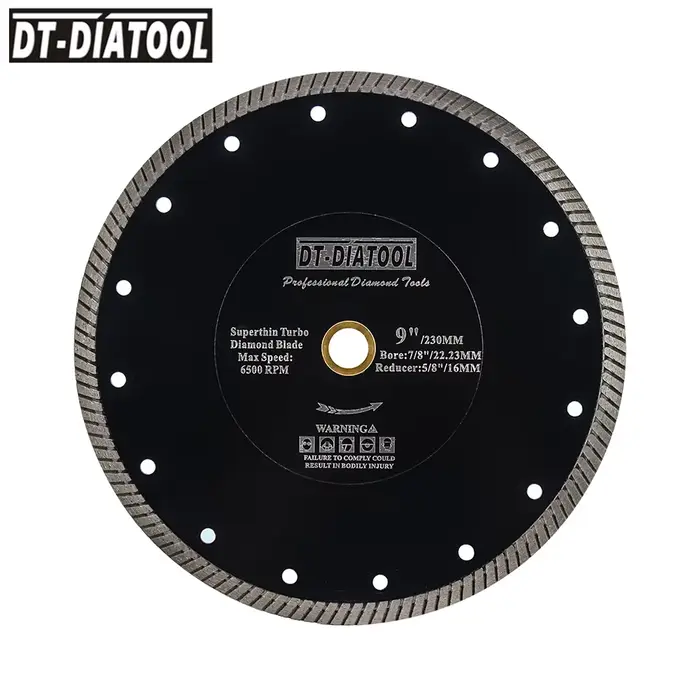 DIATOOL diamant disque de coupe 1pc Dia 180-250mm pour carrelage porcelaine marbre céramique pierre meuleuse d'angle