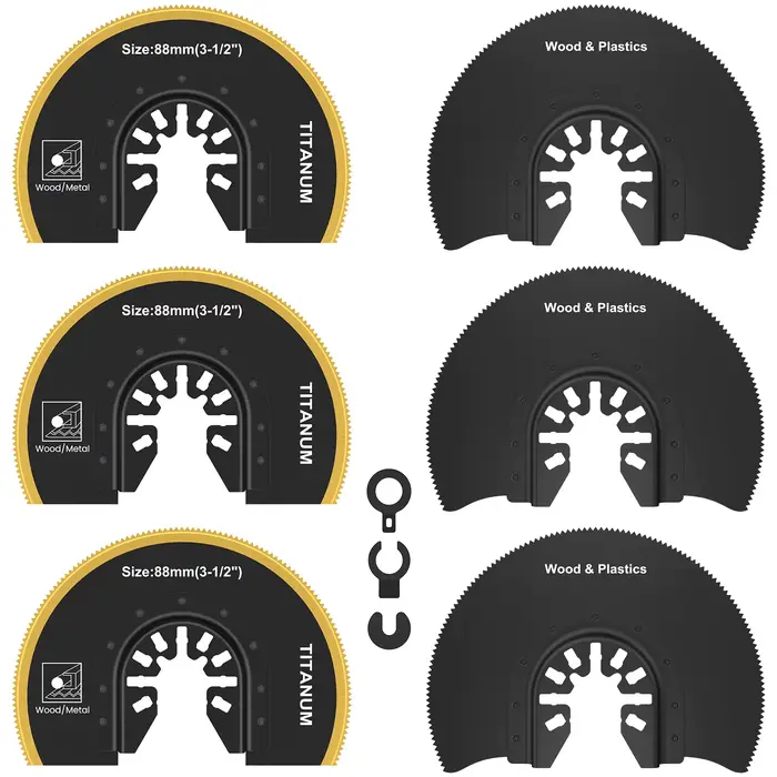4/6 pièces lames de scie oscillantes multi-outils lame