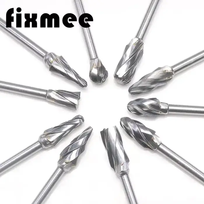 Lot de 10 fraises en carbure 3*6mm pour découpe aluminium