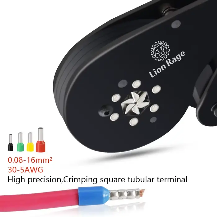 Outil de sertissage de bornes tubulaires, petites pinces HSC12 16-6, kit de fixation électrique de p